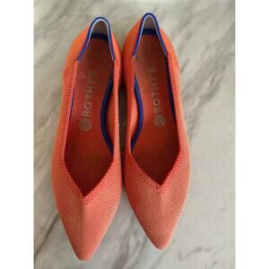 Rothy's The Point Retired Persimmon Orange Slip on Pointed Toe Ballet Flat